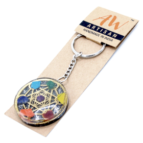 Orgonite Power Keyring - Rodada Sete Chakra