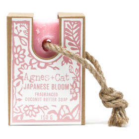 6x Sabonete com Cordão - Flores Japonesas