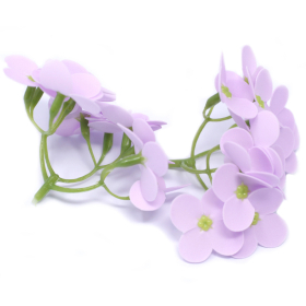 36x Flores Artesanas de sabão  - Hortênsias - Lavanda