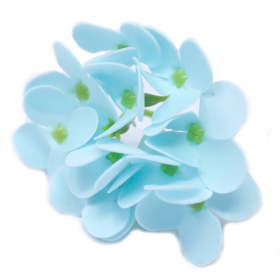 36x Flores Artesanas de Sabão  - Hortênsias - Celeste Bebé