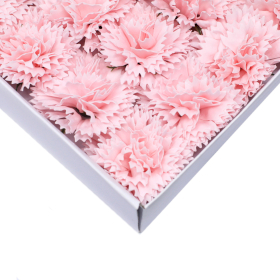 50x Flores Artesanas de sabão  - cravo - rosado