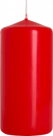 8x Pillar Candle 50x100mm - Vermelho