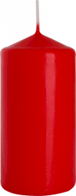 6x Pillar Candle 60x120mm - Vermelho