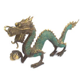 Fengshui - Dragão Med com Bola - 27 cm
