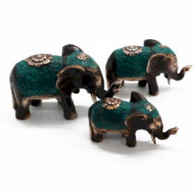 Conjunto de 3 - elefantes da sorte (tamanhos asst)