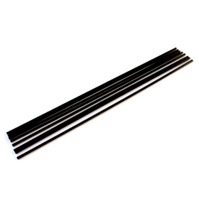 250x Difusor de junco de fibra preta 25cm x 3mm