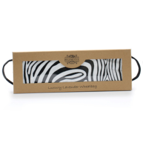 Saco de trigo de luxo lavanda em caixa de presente - Zebra