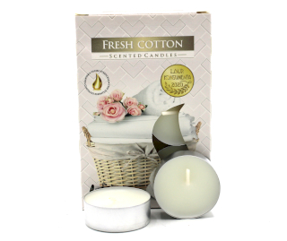 12x Conjunto de 6 velas perfumadas - Algodão
