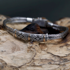 Brincos e Pulseiras de plata e ouro - Corrente Unisex Única