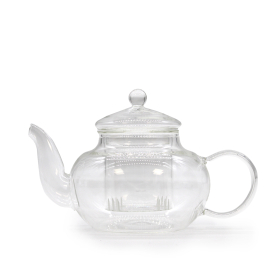 Bule com Infusor de Vidro - Pérola Redonda - 400ml