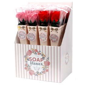 12x Flores de Sabão - Rosas Medium