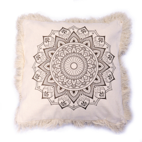 4x Almofada Mandala Lotus - 60x60cm - bronze