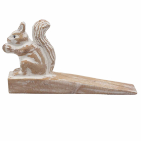 Bloqueador de Porta esculpido à mão - Esquilo