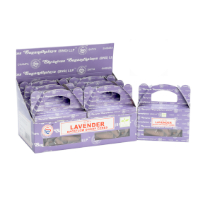 6x Caixa com 6 - Satya Lavender Backflow Cone Dhoop