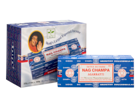 4x Caixa com 4 - Incenso Satya Nagchampa 250 Gms