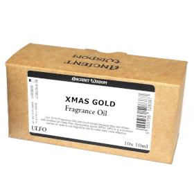 10x 10ml Xmas Gold Fragrance Oil - sem rótulo