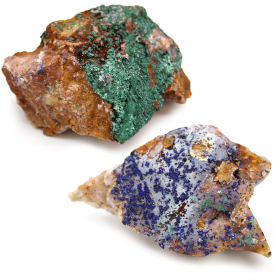 Minerais - Azurita Malaquita (aproximadamente 20 peças)