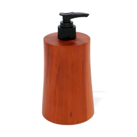 6x Dispensador de sabão de madeira de teca natural - cone