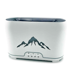 Difusor de Aroma Himalayas - USB-C - Controle Remoto - Efeito Chama TOMADA UK