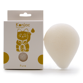 6x Esponja Konjac  - Natural - Pele sensível