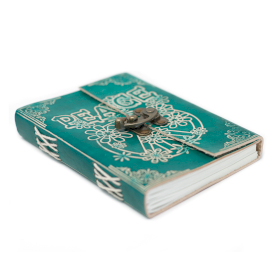 Caderno Couro Paz