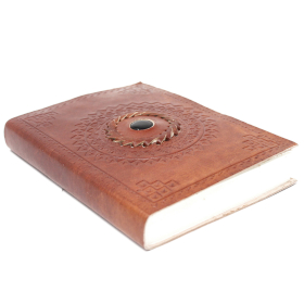 Cadernos de Couro Onix Negro (17x12 cm)