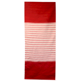 Tapete de Algodão Indiano - 70x170cm - Vermelho/Rosa