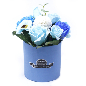 Buquês de Flores de Sabão - Azules Calmantes