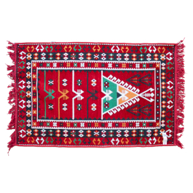 Tapete Kilim 125x80 cm - Vermelho