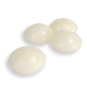 20x Velas flutuantes pequenas - Marfim