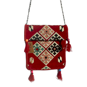 Bolso Kilim Vermelho