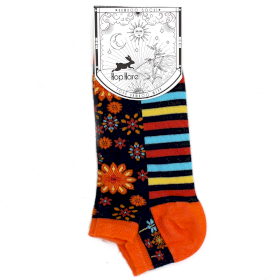 3x Meias Hop Hare Bamboo Baixas M/L (41-46) - Flores de Mandala