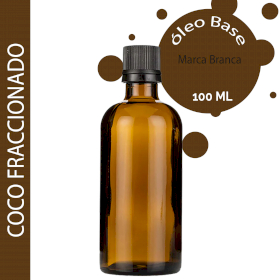 10x Óleo de Coco Fraccionado - 100ml - Sem rótulo