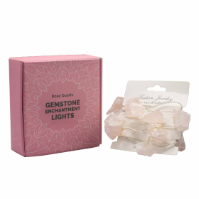 Luzes Encantadas de Pedras Preciosas - Quartzo Rosa