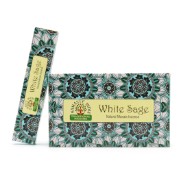 12x Incenso Namaste Mandala Masala - Sálvia Branca
