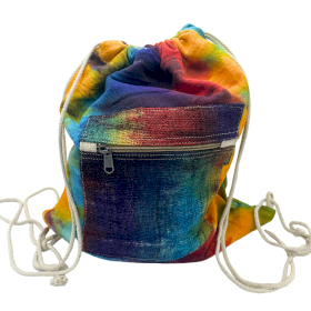 Bolsa de Corda de Cânhamo Tiedye