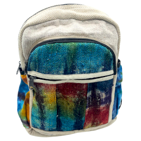 Mochila Média de Cânhamo Tiedye Sem Impressão