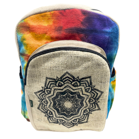 Mochila Grande de Cânhamo Tiedye - Mandala