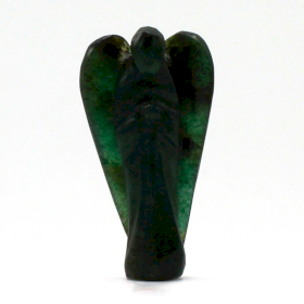 Anjo de Pedra Preciosa Esculpido à Mão - Aventurina Verde