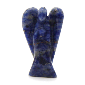 Anjo de Pedra Preciosa Esculpido à Mão - Sodalita