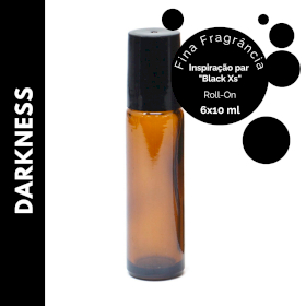 6x Óleo de Perfume Darkness 10ml- sem etiqueta