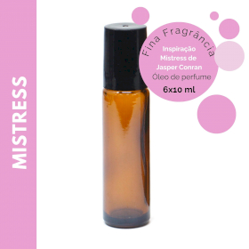 6x Óleo de Perfume Mistress Fine 10ml- sem etiqueta