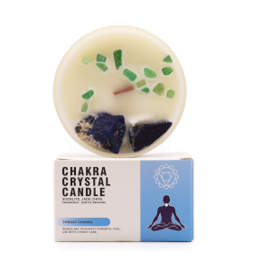 Velas de Cristal de Chakra - Chakra da Garganta