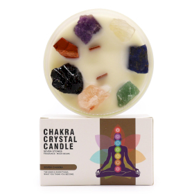 Velas de Cristal para Chakras Grandes - Sete Chakras