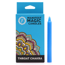 3x Velas Mágicas do Manifesto (pack de 12) - Azul - Chakra da Garganta