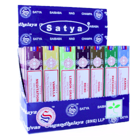 42x Embalagem de 42 - Satya Incenso Sortido 15 gms