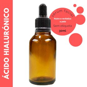 10x Serum Facial Ácido Hialurónico 30ml - Sem etiqueta