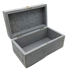 Vintage Deco - Multi Purpose Box - 22x12x10cm - Grey Star