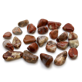 24x Pedras Africanas Pequenas - Jaspe Claro - Brechado