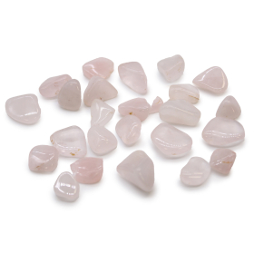 24x Pedras Africanas Pequenas - Quartzo Rosa